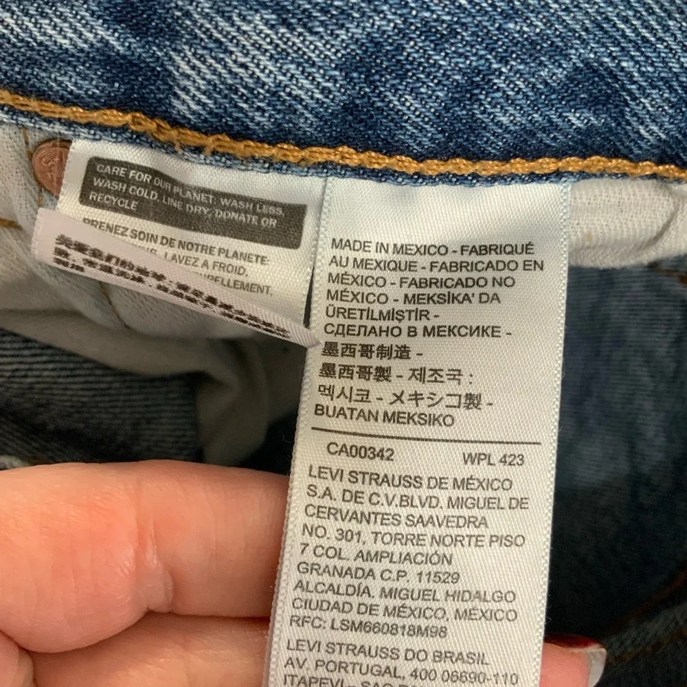 Levis 501 Jeans Men 30x32 (32x30) Blue Denim Button Fly Straight Leg Classic Fit